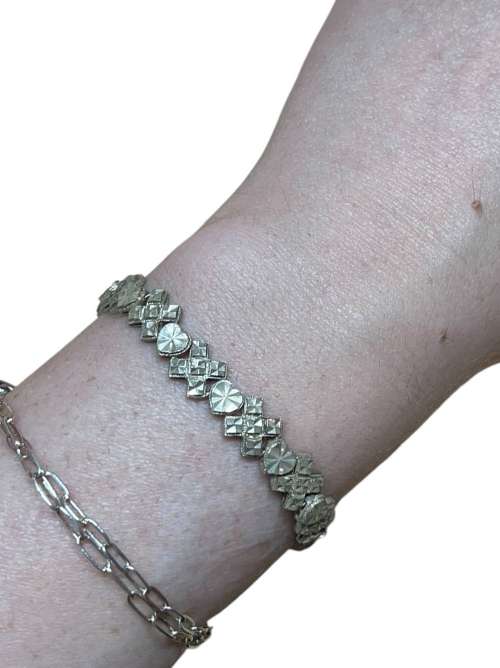 Beverly Hills Silver Diamond Cut XO Love Bracelet Sterling Silver
